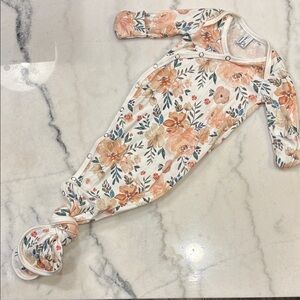 Floral Print Kids Footie